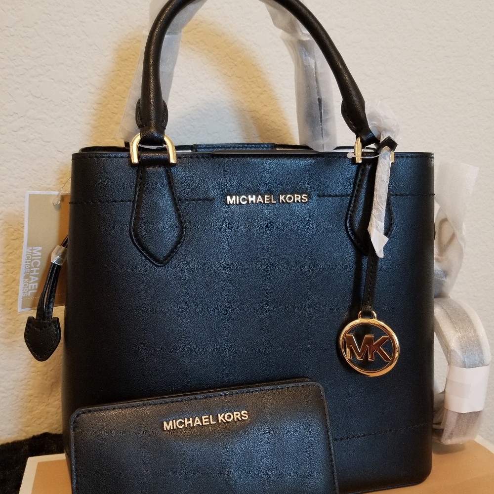 Michael Kors black Satchel set